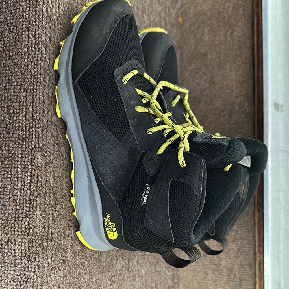 The North Face Black and Yellow Sneakers with Sporty Design